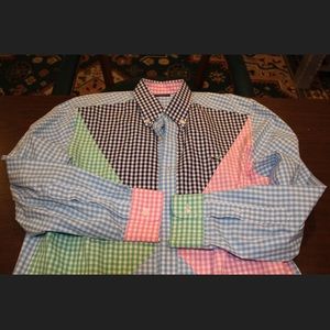 Vineyard Vines slim fit party whale shirt size L